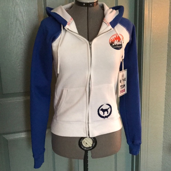 PINK Victoria's Secret Tops - NWT Pink Mets hoodie sz S